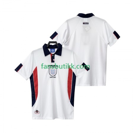 Fotballdrakt England Retro Hjemmetrøye 1998 Kortermet
